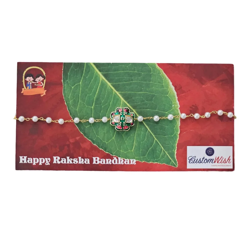 Floral Meenakari Rakhi